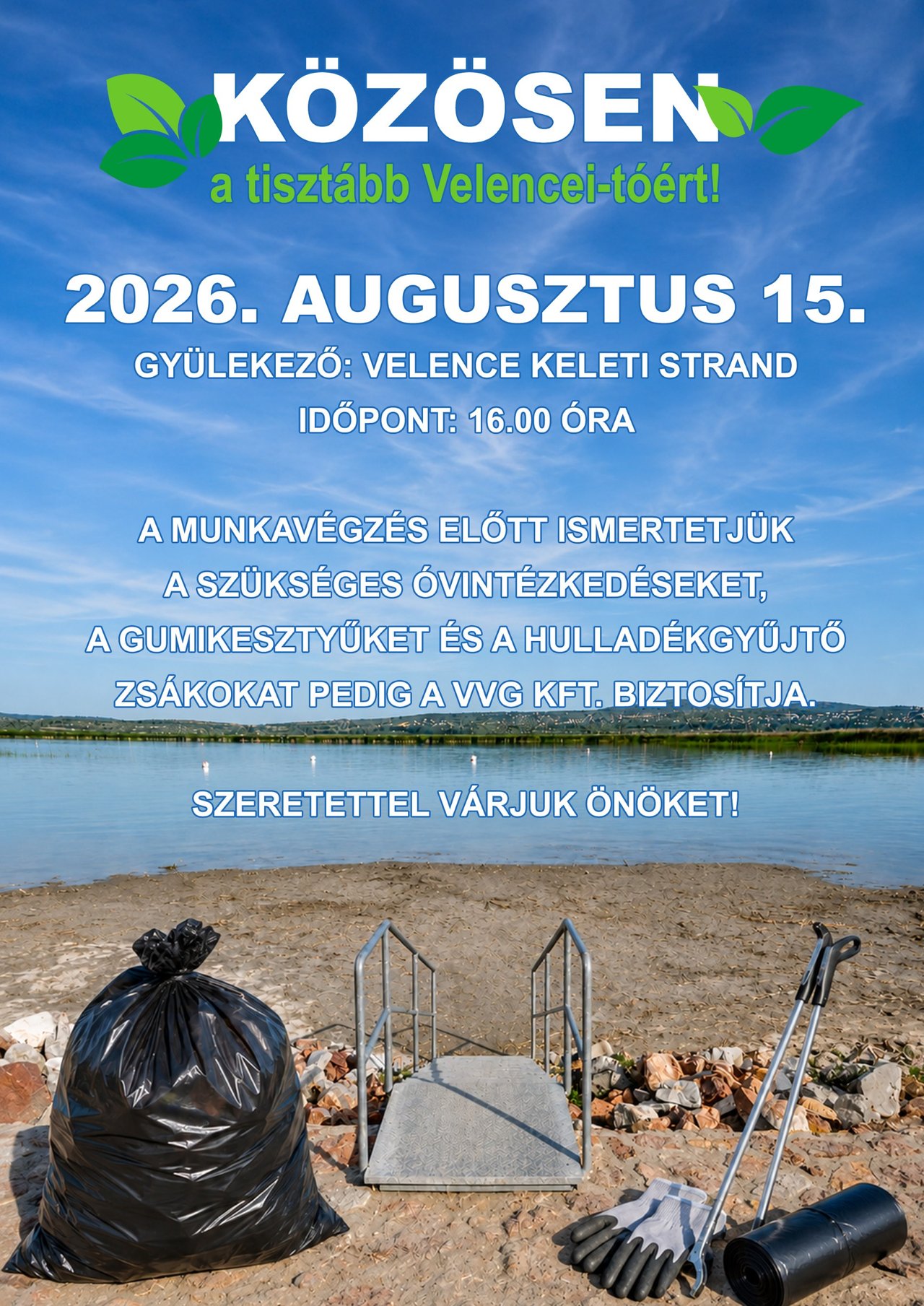 Közösen a tisztább Velencei-tóért!