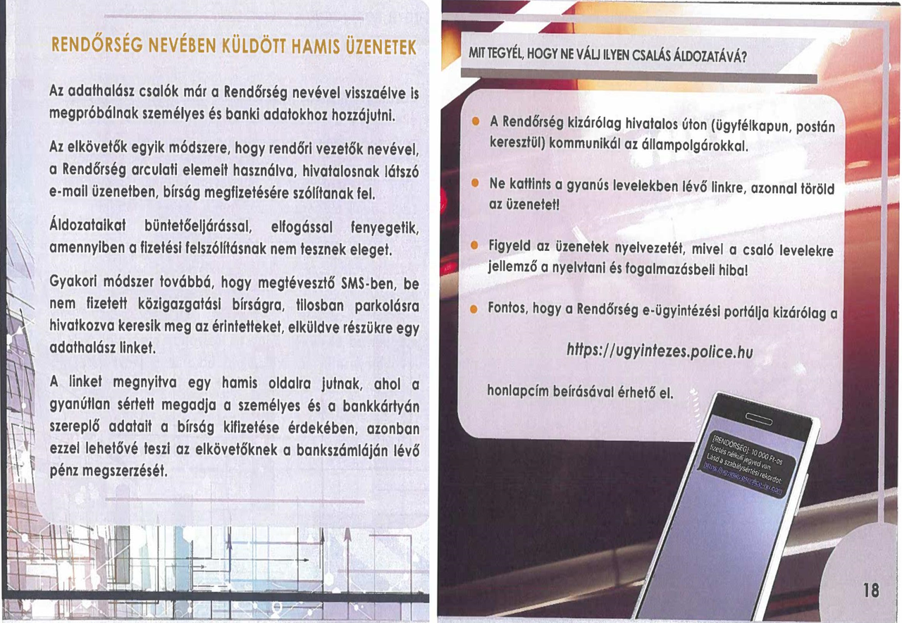 Rendőrségi figyelmeztetés